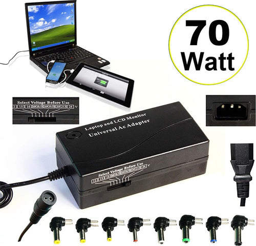 ALIMENTATORE UNIVERSALE 70 WATT NOTEBOOK CASA UNIVERSALE NOTEBOOK CARICABATTERIA Elettronica/Informatica/Accessori/Accessori per PC portatili/Caricabatterie e docking station/Caricatori e alimentatori Trade Shop italia - Napoli, Commerciovirtuoso.it