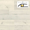 Barra da 90cm di PROFILO GIUNTO in Alluminio Gamma Laminati - Piatto o a discesa (base+coperchio)
