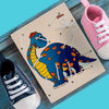 Allacciatura Dinosauro Gioco in Legno per Bambini Metodo Montessori Dida