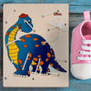 Allacciatura Dinosauro Gioco in Legno per Bambini Metodo Montessori Dida