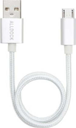 AllDock Cavo Micro-USB intrecciato Silver 350 mm Elettronica/Informatica/Accessori/Cavi e accessori/Cavi/Cavi USB Scontolo.net - Potenza, Commerciovirtuoso.it