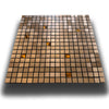 TOP! Piastrella autoadesiva in vero alluminio con inserti  in Vetro  30x30cm (sp. 3mm) color RAME - Eternal Parquet