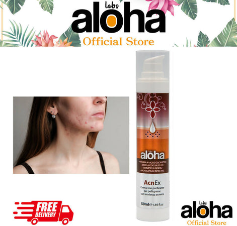 Aloha Acnex 50ml Detergente Viso Acne Trattamento Anti Acne Zero Brufoli Pelle Grassa Acneica Con Vitamina A Bellezza/Cura della pelle/Viso/Detergenti ed esfolianti/Trattamenti anti acne e anti macchie Beauty Fashion Store - Palermo, Commerciovirtuoso.it