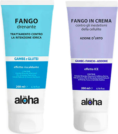 Aloha Fanghi Kit Anticellulite Drenante Forte Snellente 2Pz da 200ml Cad. Trattamento Bellezza Contro Pelle A Buccia D’arancia Bellezza/Cura della pelle/Corpo/Fanghi per il corpo Beauty Fashion Store - Palermo, Commerciovirtuoso.it