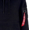 ALPHA-INDUSTRIES-Felpa-Cappuccio-Donna-Teddy-Hoodie-Wmn-Black-da-donna