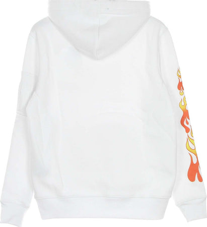 ALPHA-INDUSTRIES-Felpa-Cappuccio-Uomo-Flame-Hoody-X-Hot-Wheels-White-da-uomo