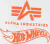 ALPHA-INDUSTRIES-Felpa-Cappuccio-Uomo-Flame-Hoody-X-Hot-Wheels-White-da-uomo