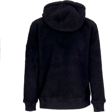 ALPHA-INDUSTRIES-Felpa-Cappuccio-Uomo-Teddy-Hoodie-Black-da-uomo