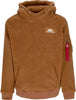 ALPHA-INDUSTRIES-Felpa-Cappuccio-Uomo-Teddy-Hoodie-Camel-da-uomo