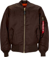 ALPHA-INDUSTRIES-Giubbotto-Bomber-Uomo-Ai-Ma-1-Hunter-Brown-da-uomo
