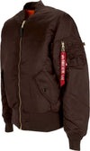 ALPHA-INDUSTRIES-Giubbotto-Bomber-Uomo-Ai-Ma-1-Hunter-Brown-da-uomo