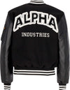 ALPHA-INDUSTRIES-Giubbotto-College-Uomo-Pu-College-Jacket-Black-da-uomo