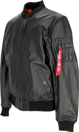ALPHA-INDUSTRIES-Giubbotto-Uomo-Ma-1-Leather-Lf-Black-da-uomo