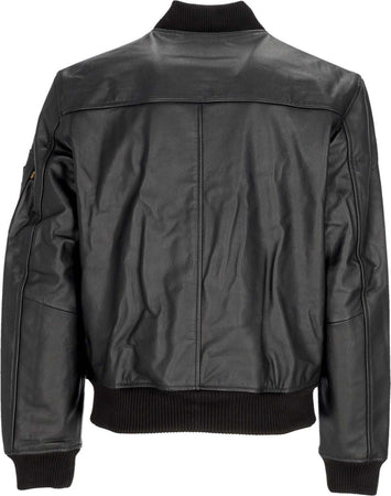 ALPHA-INDUSTRIES-Giubbotto-Uomo-Ma-1-Leather-Lf-Black-da-uomo