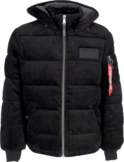 ALPHA-INDUSTRIES-Giubbotto-Uomo-Puffer-Cord-Black-da-uomo