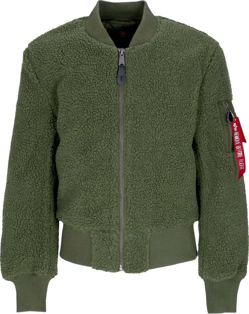 ALPHA-INDUSTRIES-Orsetto-Uomo-Ma-1-Teddy-Sage-Green-da-uomo