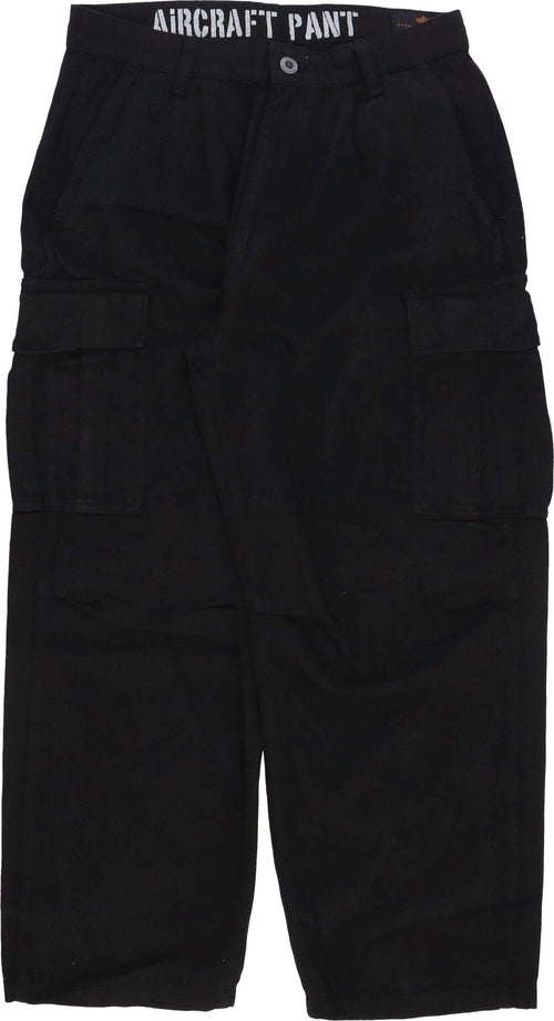 ALPHA-INDUSTRIES-Pantalone-Lungo-Uomo-Aircraft-Pant-Black-da-uomo