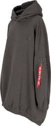 ALPHA-INDUSTRIES-Vestito-Donna-W-X-fit-Label-Os-Dress-Vintage-Grey-da-donna
