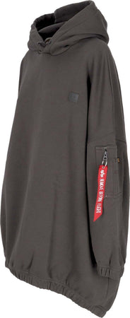 ALPHA-INDUSTRIES-Vestito-Donna-W-X-fit-Label-Os-Dress-Vintage-Grey-da-donna