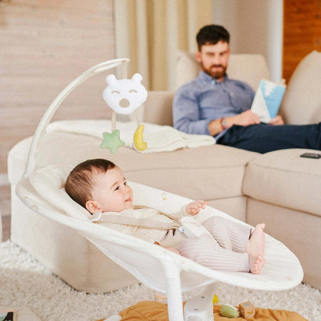 Altalena-Babymoov-con-telecomando-Crema