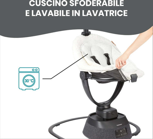 Altalena Babymoov Swoon Evolution Curl White Prima infanzia/Attività e intrattenimento/Sdraiette e dondolini La Casa Del Bebè - Napoli, Commerciovirtuoso.it