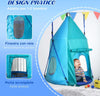 Altalena-da-Giardino-con-Tenda-per-Bambini-da-3-8-Anni,-Ø100cm-e-Corde-Regolabili,-Blu-RF8344-055V00BURF8