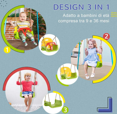 Altalena-per-Bambini-9-36-Mesi-in-PP-e-PE-con-Corda-Regolabile-e-Cintura,-42x33x120-180-cm-TG8344-056V00GNTG8