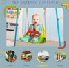 Altalena-per-Bambini-9-36-Mesi-in-PP-e-PE-con-Corda-Regolabile-e-Cintura,-42x33x120-180-cm-TG8344-056V00GNTG8