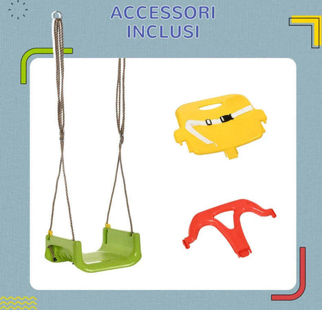 Altalena-per-Bambini-9-36-Mesi-in-PP-e-PE-con-Corda-Regolabile-e-Cintura,-42x33x120-180-cm-TG8344-056V00GNTG8