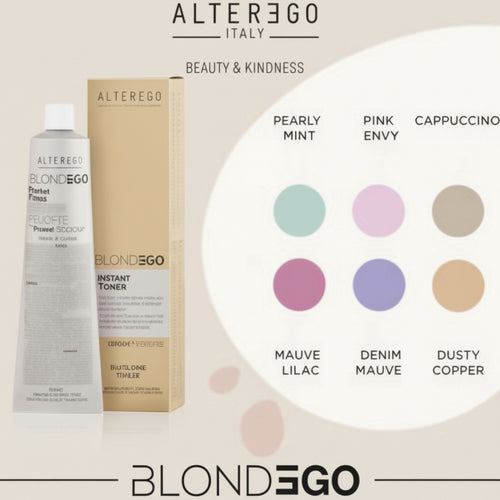 Alterego-Blondego-Pastel-Toner-60-Ml,-Crema-Tonalizzante-Ideale-Per-Capelli-Biondi,-Decolorati-O-Schiariti.