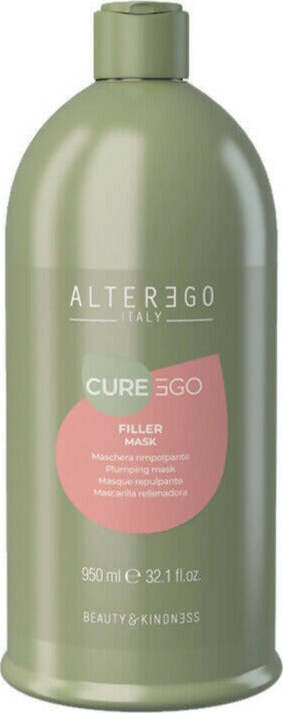 Alterego-Curego-Filler-Mask-950-Ml-Maschera-Illuminante-Capelli-Rimpolpa,-Idrata,-Nutre-E-Districa