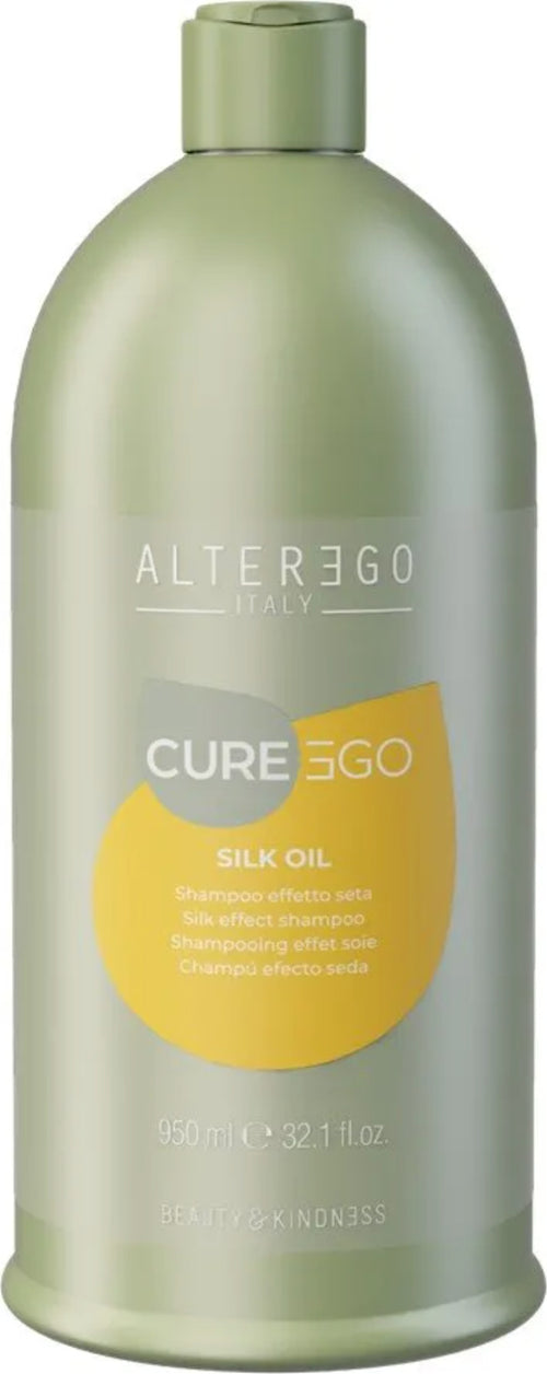 Alterego-curego-silk-oil-shampoo-950-ml,-per-capelli-crespi,-danneggiati,-opachi,-secchi.