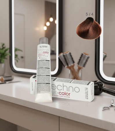 Alterego Techno Fruit Color 100 Ml, Serie Rame, Rame Dorato, Rame Rosso, Naturale Rame Colore Permanente Per Capelli