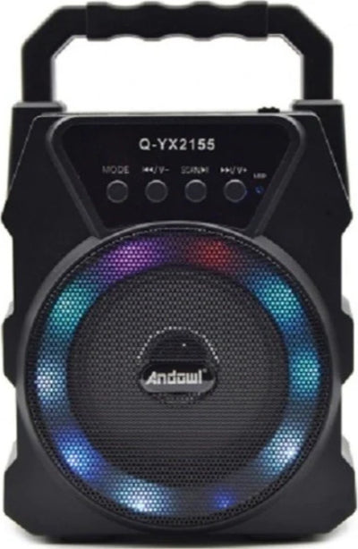 Altoparlante-Portatile-15w-Pmpo-Bluetooth-5.0-Con-Luci-A-Led-Senza-Fili