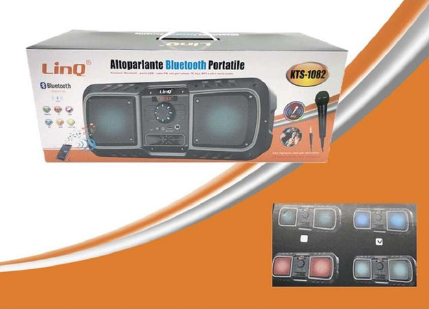 Altoparlante Speaker Cassa Amplificata Bluetooth Kts-1082 Radio Fm Tf Usb Aux Mic Elettronica/Audio e video portatile/Accessori/Casse portatili e Docking Station con altoparlanti/Casse portatili Bluetooth Trade Shop italia - Napoli, Commerciovirtuoso.it