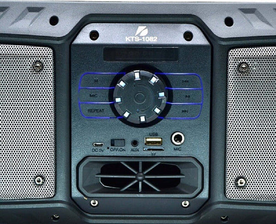 Altoparlante Speaker Cassa Amplificata Bluetooth Kts-1082 Radio Fm Tf Usb Aux Mic Elettronica/Audio e video portatile/Accessori/Casse portatili e Docking Station con altoparlanti/Casse portatili Bluetooth Trade Shop italia - Napoli, Commerciovirtuoso.it