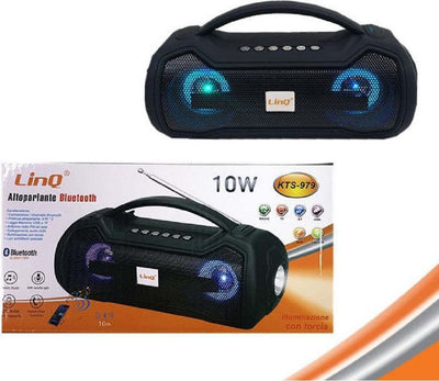 Altoparlante Speaker Cassa Bluetooth Kts-979 10w Radio Fm Tf Usb Con Torcia Led Elettronica/Audio e video portatile/Accessori/Casse portatili e Docking Station con altoparlanti/Casse portatili Bluetooth Trade Shop italia - Napoli, Commerciovirtuoso.it