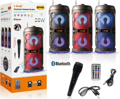 Altoparlante Speaker Cassa Bluetooth Portatile Kts953 20w Microfono Wireless Usb Elettronica/Audio e video portatile/Accessori/Casse portatili e Docking Station con altoparlanti/Casse portatili Bluetooth Trade Shop italia - Napoli, Commerciovirtuoso.it