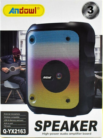 Altoparlante Wireless Bluetooth 5w Con Radio Durata Batteria Fino 3 Ore Q-yx2163 Elettronica/Audio e video portatile/Accessori/Casse portatili e Docking Station con altoparlanti/Casse portatili Bluetooth Trade Shop italia - Napoli, Commerciovirtuoso.it