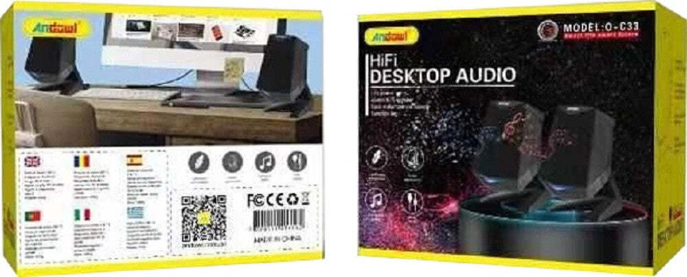 Altoparlanti 2.0 Per Computer Notebook 3w X 2 Con Illuminazione A Led Usb Q-c33 Elettronica/Informatica/Accessori/Accessori per audio e video/Casse per PC Trade Shop italia - Napoli, Commerciovirtuoso.it
