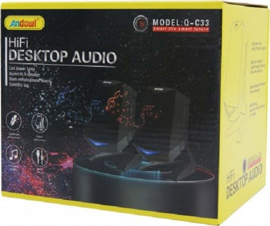 Altoparlanti 2.0 Per Computer Notebook 3w X 2 Con Illuminazione A Led Usb Q-c33 Elettronica/Informatica/Accessori/Accessori per audio e video/Casse per PC Trade Shop italia - Napoli, Commerciovirtuoso.it