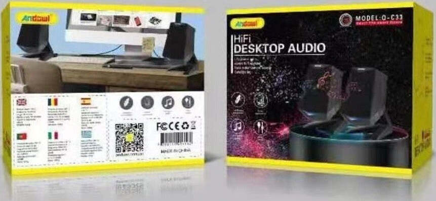 Altoparlanti 2.0 Per Computer Notebook 3w X 2 Con Illuminazione A Led Usb Q-c33 Elettronica/Informatica/Accessori/Accessori per audio e video/Casse per PC Trade Shop italia - Napoli, Commerciovirtuoso.it