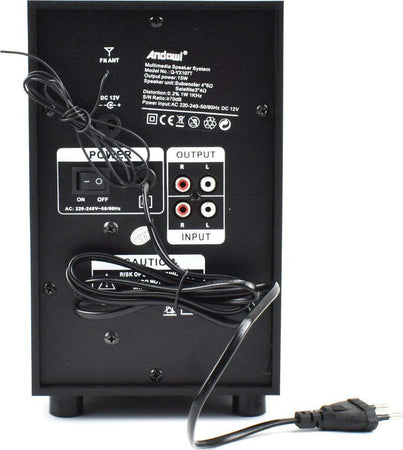 Altoparlanti 2.1 Per Computer Pmpo Da 1000 W Con Usb Micro Sd Bluetooth Q-yx107t Elettronica/Home Audio e Hi-Fi/Altoparlanti/Sistemi di altoparlanti Trade Shop italia - Napoli, Commerciovirtuoso.it