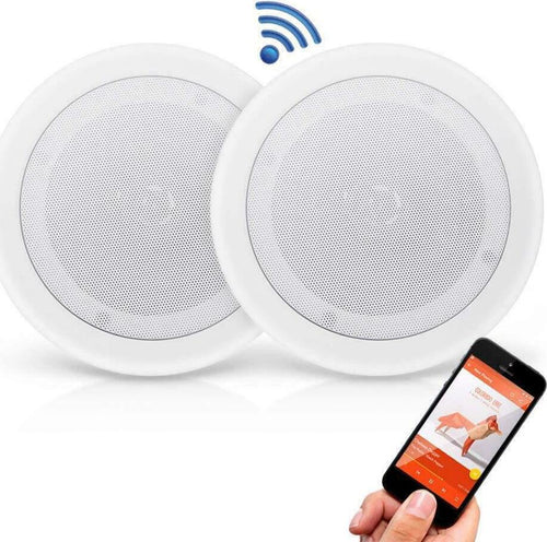 Altoparlanti-CASSE-Wireless-Bluetooth-Soffitto-Stereo-RESISTENTI-ACQUA-KIT-40-WATT