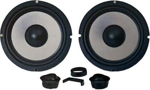 Altoparlanti per Auto da 165mm 2 Altoparlanti Woofer 2 tweeter cupola da 13mm 50 Watt RMS 100 Watt Max Swing