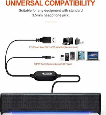 Altoparlanti Q-t125 Speaker Soundbar Per Pc Potenziamento Bassi E Led Alla Base Elettronica/Home Audio e Hi-Fi/Altoparlanti/Soundbar Trade Shop italia - Napoli, Commerciovirtuoso.it