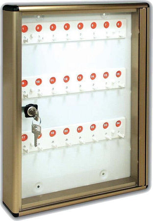 ALUBOX---BACHECA-PORTA-CHIAVI-24-POSTI-IN-ALLUMINIO-ANODIZZATO-BRONZO-25X5X30CM