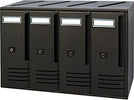 ALUBOX---CASSETTA-POSTALE-CASELLARI-BLOCCHIERE-4-ALLUMINIO-VERNICIATO-NERO-GHISA