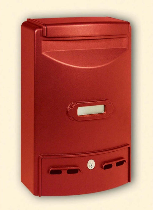 ALUBOX---CASSETTA-POSTALE-EUROPA-MAXI-29x39x10CM-ROSSA***