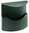 ALUBOX---CESTINI-Porta-PUBBLICITA'-CITY-NERO-BIG-TETTO-38X10X35H
